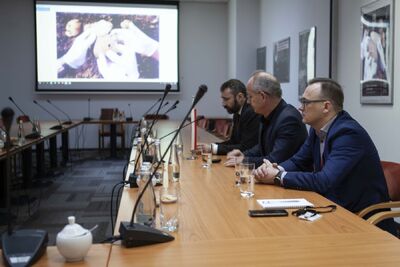 Delegacja z Albanii z wizytą w siedzibie IPN – 5 lutego 2020. Fot. Anna Boguniecka (IPN)