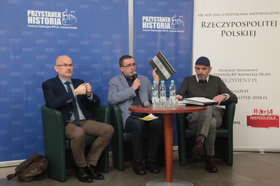 „Eksterminacja ludności żydowskiej w świetle raportu Jürgena Stroopa ” – spotkanie z cyklu „Historia zza kulis” – Warszawa, 11 lutego 2020. Fot. Piotr Życieński (IPN)