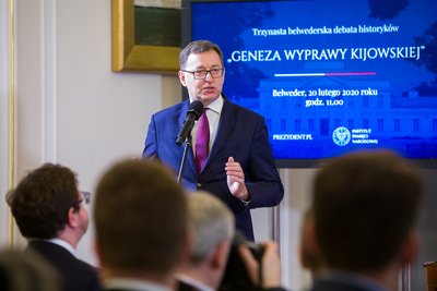 „Geneza wyprawy kijowskiej” – trzynasta belwederska debata historyków – 20 lutego 2020. Fot. S. Kasper (IPN)