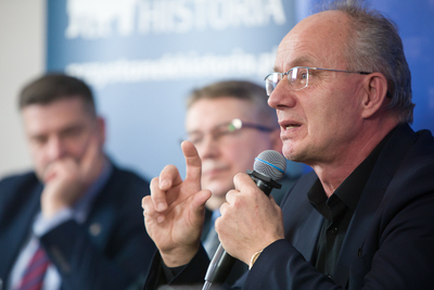 Dr hab. Krzysztof Szwagrzyk, wiceprezes Instytutu Pamięci Narodowej. Spotkanie poświęcone obchodom Narodowego Dnia Pamięci Żołnierzy Wyklętych – Warszawa, 20 lutego 2020. Fot. S. Kasper (IPN)