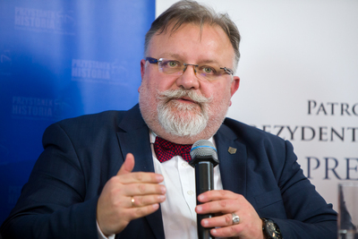 Jacek Pawłowicz, dyrektor Muzeum Żołnierzy Wyklętych i Więźniów Politycznych PRL. Spotkanie poświęcone obchodom Narodowego Dnia Pamięci Żołnierzy Wyklętych – Warszawa, 20 lutego 2020. Fot. S. Kasper (IPN)