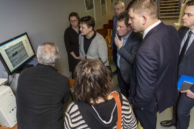 Przedstawiciele archiwów ukraińskich z wizytą w IPN – Warszawa, 24–25 lutego 2020. Fot. Katarzyna Adamów (IPN)