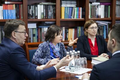 Przedstawiciele archiwów ukraińskich z wizytą w IPN – Warszawa, 24–25 lutego 2020. Fot. Anna Boguniecka (IPN)