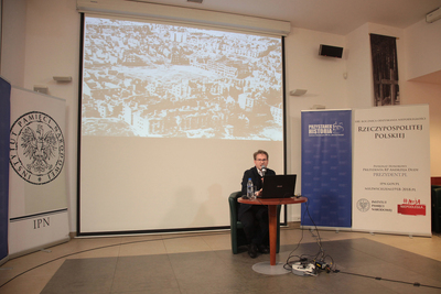 Wykład Piotra Majewskiego o Janie Zachwatowiczu i konserwatorach zabytków – Warszawa, 25 lutego 2020. Fot. Piotr Życieński