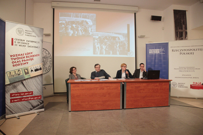 Nie tylko Palmiry…” – spotkanie poświęcone pierwszym hitlerowskim egzekucjom Polaków podczas II wojny światowej – Warszawa, 26 lutego 2020. Fot. Piotr Życieński (IPN)