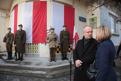 Uroczystości w hołdzie ofiarom represji komunistycznych przetrzymywanym i torturowanym w Willi Jasny Dom – Warszawa, 27 lutego 2020. Fot. Piotr Życieński (IPN)