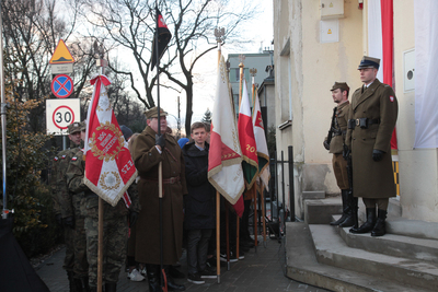 Uroczystości w hołdzie ofiarom represji komunistycznych przetrzymywanym i torturowanym w Willi Jasny Dom – Warszawa, 27 lutego 2020. Fot. Piotr Życieński (IPN)