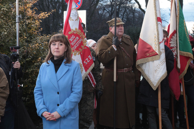 Uroczystości w hołdzie ofiarom represji komunistycznych przetrzymywanym i torturowanym w Willi Jasny Dom – Warszawa, 27 lutego 2020. Fot. Piotr Życieński (IPN)