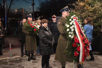 Uroczystości w hołdzie ofiarom represji komunistycznych przetrzymywanym i torturowanym w Willi Jasny Dom – Warszawa, 27 lutego 2020. Fot. Piotr Życieński (IPN)