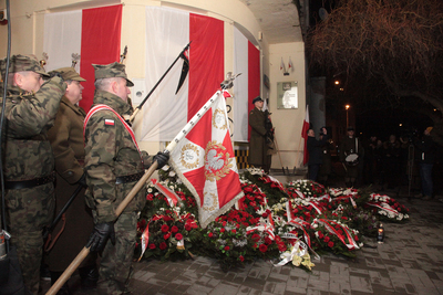 Uroczystości w hołdzie ofiarom represji komunistycznych przetrzymywanym i torturowanym w Willi Jasny Dom – Warszawa, 27 lutego 2020. Fot. Piotr Życieński (IPN)