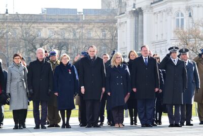 Obchody 76. rocznicy zagłady Huty Pieniackiej oraz jej mieszkańców – Warszawa, 28 lutego 2020. Fot. UdSKiOR