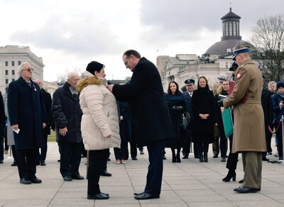 Obchody 76. rocznicy zagłady Huty Pieniackiej oraz jej mieszkańców – Warszawa, 28 lutego 2020. Fot. UdSKiOR