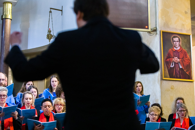 Uroczystość dziękczynienia za dzieło Matki Matyldy Getter i Sióstr Franciszkanek Rodziny Maryi, ratujących Żydów podczas II wojny światowej – Warszawa, 29 lutego 2019. Fot. Sławek Kasper (IPN)