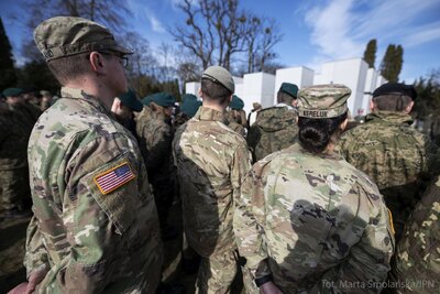 Uroczystości na powązkowskiej „Łączce” – Warszawa, 1 marca 2020. Fot. Marta Smolańska (IPN)