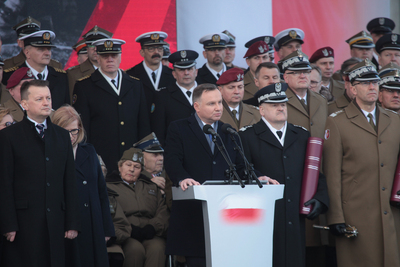Uroczystości na pl. Piłsudskiego w Warszawie – 1 marca 2020. Fot. Piotr Życieński (IPN)