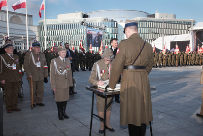 Uroczystości na pl. Piłsudskiego w Warszawie – 1 marca 2020. Fot. Piotr Życieński (IPN)