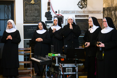 Uroczystość dziękczynienia za dzieło Matki Matyldy Getter i Sióstr Franciszkanek Rodziny Maryi, ratujących Żydów podczas II wojny światowej – Warszawa, 29 lutego 2019. Fot. Sławek Kasper (IPN)