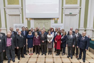 Uroczystość wręczenia Krzyży Wolności i Solidarności zasłużonym działaczom opozycji antykomunistycznej – Warszawa, 4 marca 2020. Fot. Katarzyna Adamów (IPN)