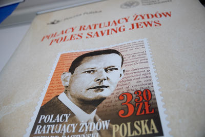 Konferencja prasowa online z udziałem zastępcy prezesa IPN dr. Mateusza Szpytmy z okazji Narodowego Dnia Pamięci Polaków ratujących Żydów pod okupacją niemiecką – 23 marca 2020. Fot. Sławek Kasper (IPN)