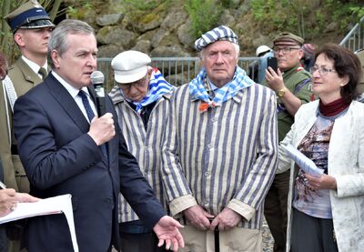 W maju 2019 r. podczas uroczystości w Bergkristall przemawiał wicepremier rządu RP Piotr Gliński. (fot. Maciej Foks)