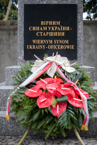 Prezes IPN złożył hołd żołnierzom ukraińskim z armii atamana Petlury – Łańcut, 7 maja 2020. Fot. Sławek Kasper (IPN)