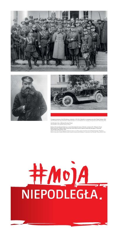 Fragment wystawy plenerowej IPN „Ojcowie Niepodległości”