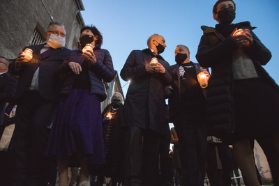 Uroczystości w 72. rocznicę śmierci rotmistrza Witolda Pileckiego w Muzeum Żołnierzy Wyklętych i Więźniów Politycznych PRL przy ul. Rakowieckiej w Warszawie – 25 maja 2020. Fot. Sławek Kasper (IPN)