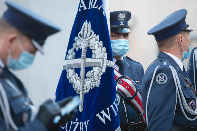 Uroczystości w 72. rocznicę śmierci rotmistrza Witolda Pileckiego w Muzeum Żołnierzy Wyklętych i Więźniów Politycznych PRL przy ul. Rakowieckiej w Warszawie – 25 maja 2020. Fot. Sławek Kasper (IPN)