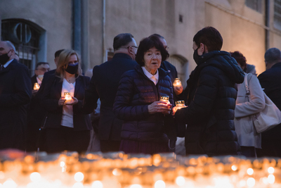 Uroczystości w 72. rocznicę śmierci rotmistrza Witolda Pileckiego w Muzeum Żołnierzy Wyklętych i Więźniów Politycznych PRL przy ul. Rakowieckiej w Warszawie – 25 maja 2020. Fot. Sławek Kasper (IPN)