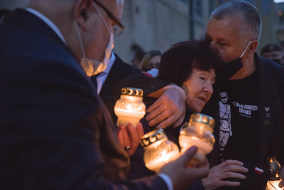 Uroczystości w 72. rocznicę śmierci rotmistrza Witolda Pileckiego w Muzeum Żołnierzy Wyklętych i Więźniów Politycznych PRL przy ul. Rakowieckiej w Warszawie – 25 maja 2020. Fot. Sławek Kasper (IPN)