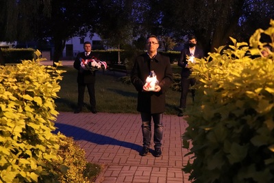 Uroczystość przy popiersiu rtm. Pileckiego w Wieluniu – 25 maja 2020