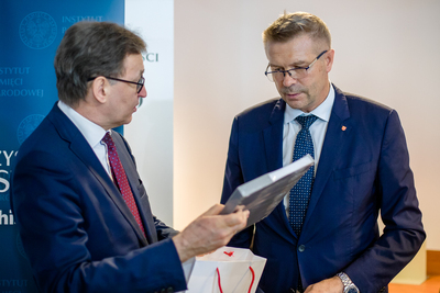 Konferencja prasowa dotycząca upamiętnienia gen. Bolesława Roi na terenie byłego niemieckiego obozu koncentracyjnego KL Sachsenhausen – Warszawa, 27 maja 2020. Fot. Sławek Kasper (IPN)