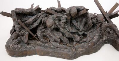 Ucieczka w czasie buntu, rzeźba Samuela Willenberga. Fot. S. Kasper (IPN)