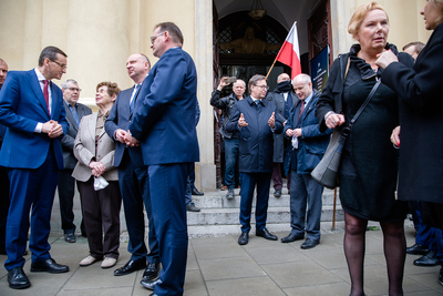 Uroczystości pogrzebowe Krystyny Barchańskiej w kościele Stygmatów św. Franciszka w Warszawie – 3 czerwca 2020. Fot Sławek Kasper (IPN)