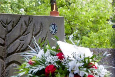 Ostatnia droga śp. Krystyny Barchańskiej – cmentarz Bródnowski w Warszawie, 3 czerwca 2020. Fot. Sławek Kasper (IPN)