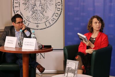 Dyskusja online wokół książki „Policja granatowa w Generalnym Gubernatorstwie w latach 1939–1945” – Warszawa, 9 czerwca 2020. Fot. Aleksandra Wierzchowska (IPN)