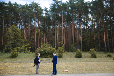 Hołd dla Polaków zamordowanych przez Niemców w Palmirach – w 80. rocznicę zbrodni na Macieju Rataju i Mieczysławie Niedziałkowskim – 21 czerwca 2020. Fot. Sławek Kasper (IPN)