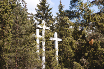 Hołd dla Polaków zamordowanych przez Niemców w Palmirach – w 80. rocznicę zbrodni na Macieju Rataju i Mieczysławie Niedziałkowskim – 21 czerwca 2020. Fot. Sławek Kasper (IPN)