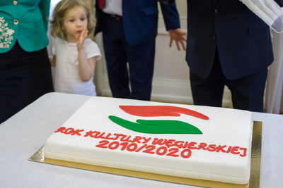 Uroczystość z okazji zakończenia misji w Polsce dyrektora Węgierskiego Instytutu Kultury w Warszawie dr. Jánosa Tischlera – 23 czerwca 2020. Fot. Sławek Kasper (IPN)