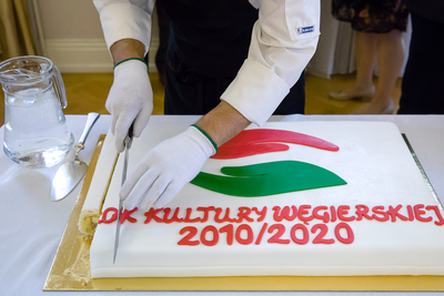 Uroczystość z okazji zakończenia misji w Polsce dyrektora Węgierskiego Instytutu Kultury w Warszawie dr. Jánosa Tischlera – 23 czerwca 2020. Fot. Sławek Kasper (IPN)