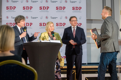 Gala wręczenia nagród Stowarzyszenia Dziennikarzy Polskich za rok 2019 – 25 czerwca 2020. Fot. Sławek Kasper (IPN)