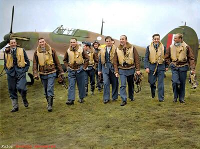 Ilustracja do konkursu „Polscy piloci w Bitwie o Anglię”