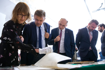 Prezentacja znaczka poświęconego wybitnemu kryptologowi Janowi Kowalewskiemu – Warszawa, 30 czerwca 2020. Fot. Sławek Kasper (IPN)