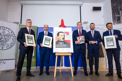 Prezentacja znaczka poświęconego wybitnemu kryptologowi Janowi Kowalewskiemu – Warszawa, 30 czerwca 2020. Fot. Sławek Kasper (IPN)