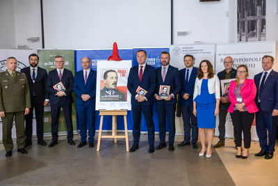 Prezentacja znaczka poświęconego wybitnemu kryptologowi Janowi Kowalewskiemu – Warszawa, 30 czerwca 2020. Fot. Sławek Kasper (IPN)