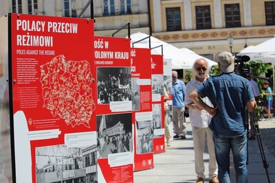 Otwarcie wystawy IPN „TU rodziła się »Solidarność«” – Tarnów, 1 lipca 2020. Fot. Żaneta Wierzgacz (IPN)
