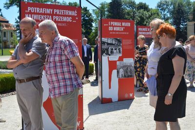 Otwarcie wystawy IPN „TU rodziła się »Solidarność«” – Końskie, 1 lipca 2020. Fot. Katarzyna Pronobis (IPN)
