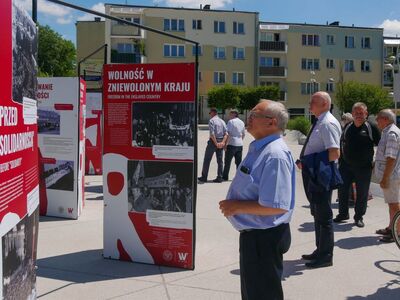 Otwarcie wystawy IPN „TU rodziła się »Solidarność«” – Świdnik, 1 lipca 2020. Fot. Agnieszka Skura (IPN)