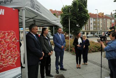 Otwarcie wystawy IPN „TU rodziła się »Solidarność«” – Koszalin, 1 lipca 2020. Fot. IPN