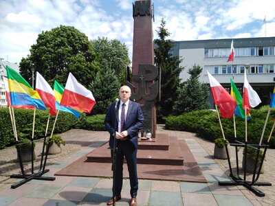 Otwarcie wystawy IPN „TU rodziła się »Solidarność«” – Ostrołęka, 1 lipca 2020. Fot. IPN